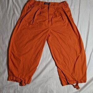 Vintage Orange Parachute Pants
